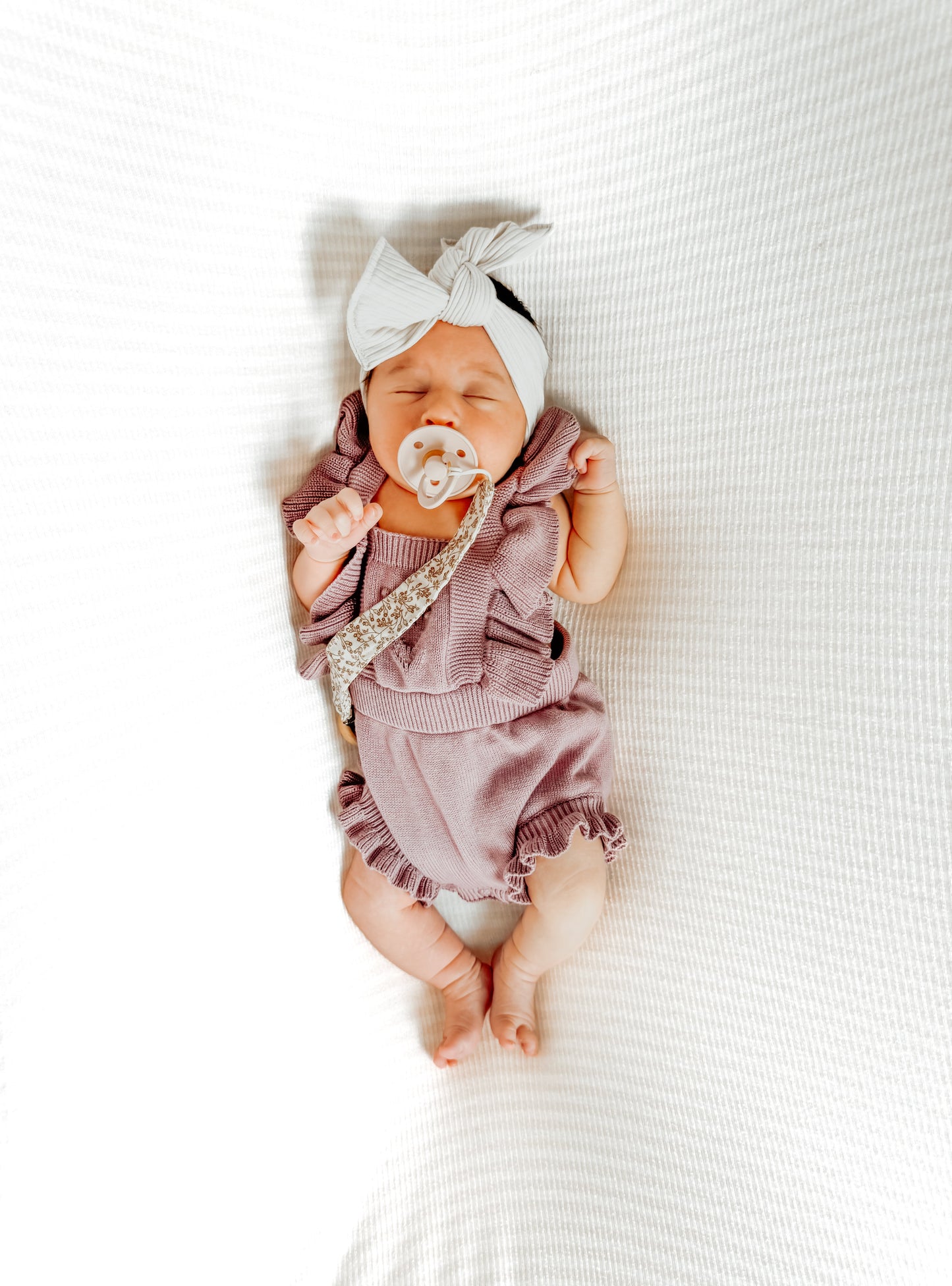 Oatmilk Ribbed Bow Headwrap