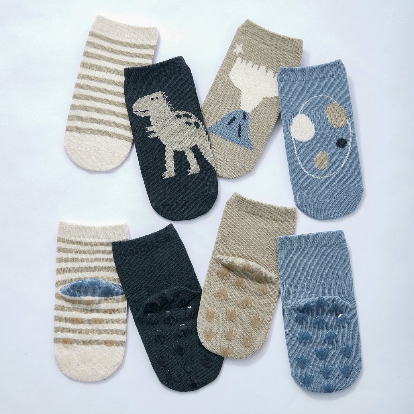 Dino Stay-On Baby Socks