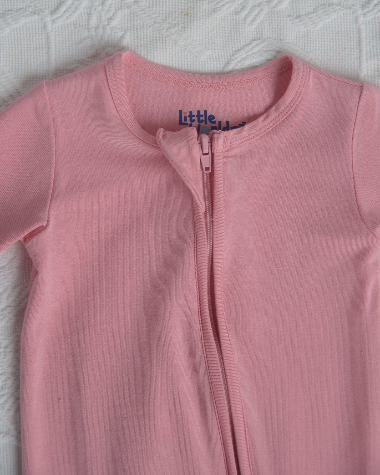 Bubblegum Pink Bamboo Footie