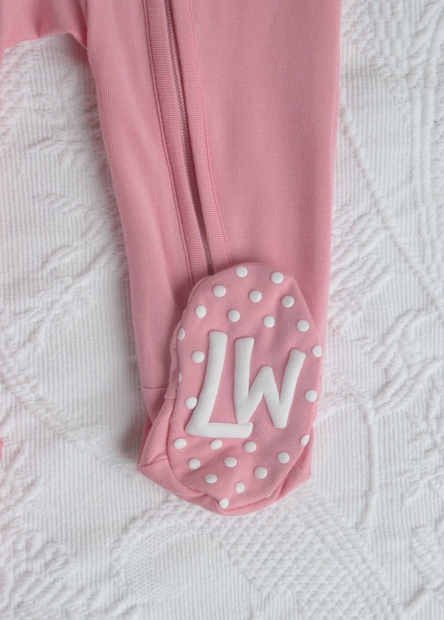 Bubblegum Pink Bamboo Footie