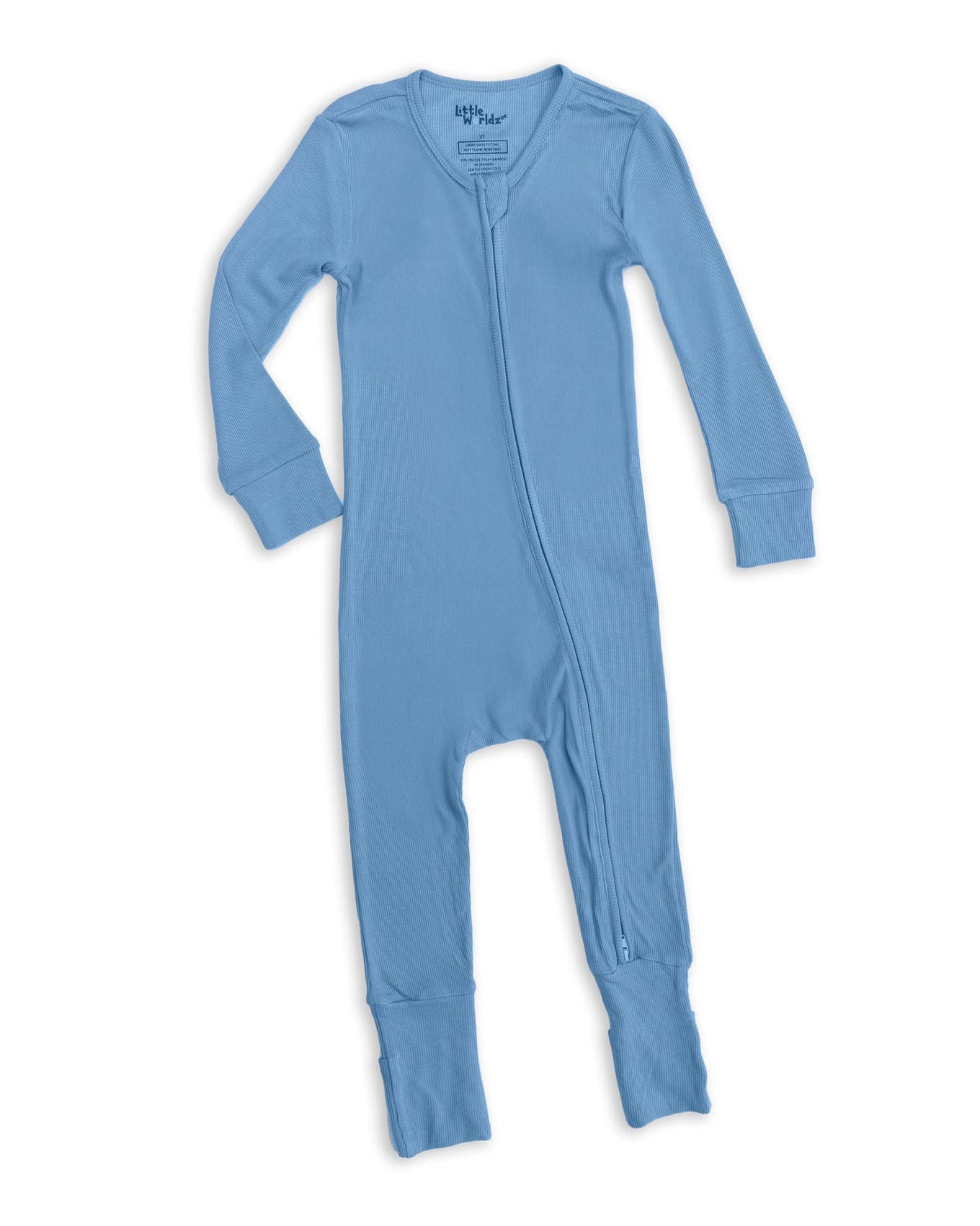 Dusty Blue Ribbed Bamboo Sleeper