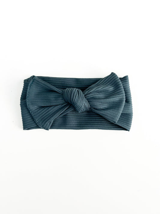 Blue River Ribbed Bow Headwrap