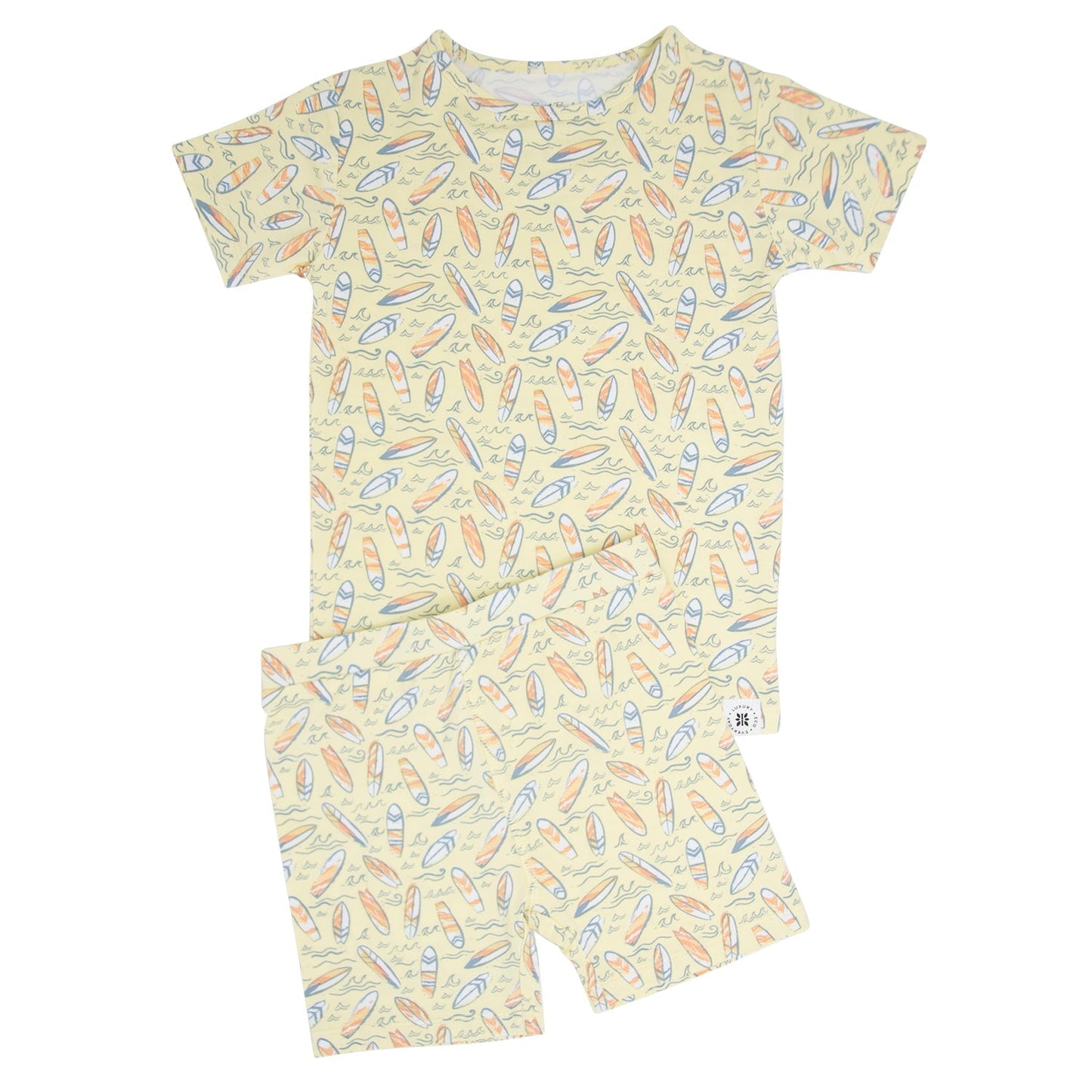 Surfboard Waves Bamboo Pajama Set